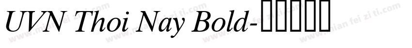 UVN Thoi Nay Bold字体转换